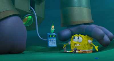 -Aw, thanks.
-[Plankton chuckles] - Plankton: The Movie