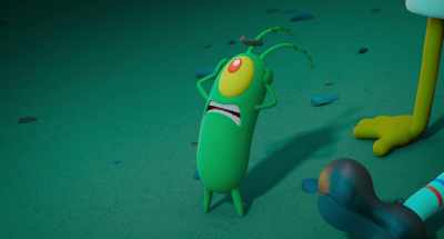 Aw, the widdle green man
can count! [scoffs] - Plankton: The Movie