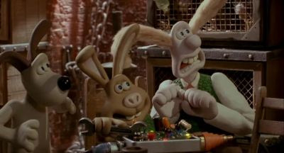 Awake I can't answer the door Not like this - Wallace &amp; Gromit: The Curse of the Were Rabbit