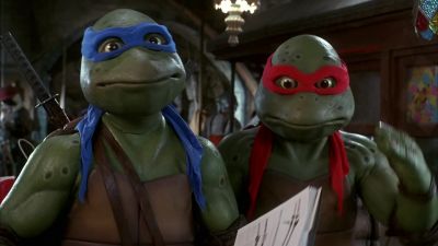 Awesome But do you think they had pizza back then - Teenage Mutant Ninja Turtles III
