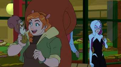 -Awesome.
-(CHITTERS) - Marvel Rising: Chasing Ghosts