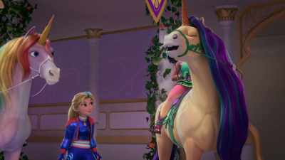 -Awesome move, Leaf.
-[Leaf whinnies] - Unicorn Academy