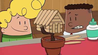 Awesome treehouse!
Arts and crafts are cool, - The Epic Tales of Captain Underpants