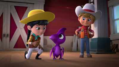 Awesome. What do you think,
Pteddy? Do you want a new roost? - Dino Ranch