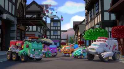 [Axyl chuckles] - Mighty Monsterwheelies
