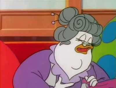 Aye. And who ended up
having to walk him - DuckTales