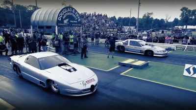 [B-rad] My car takes off,
it's gone. - Street Outlaws No Prep Kings Team Attack