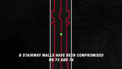 B stairway walls have been
compromised on 73 and 74. - 9/11: The Day the World Stood Still