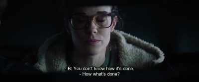 - B: You don't know how it's done.
- How what's done? - Hot Dog