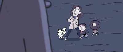 Baba, you ready? - Hilda and the Mountain King