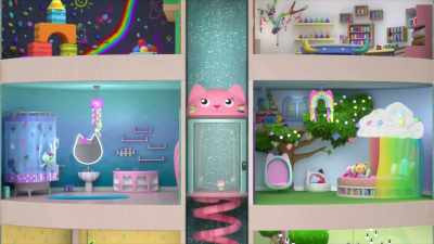 [Baby Box giggles] - Gabby's Dollhouse
