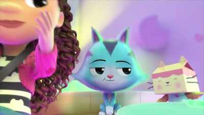-[Baby Box] Go, Pandy!
-[funky music playing] - Gabby's Dollhouse