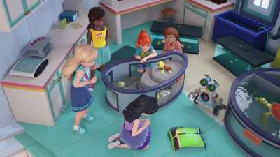 Babysitting
and a sleepover. Win! - LEGO Friends: Girls on a Mission