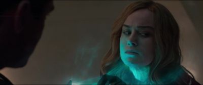 Back here! Move, move! - Captain Marvel