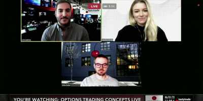 Back to the show, this is
Option Trading Concepts live. - This Is Not Financial Advice