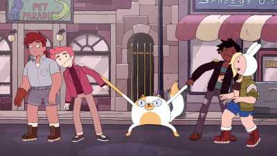 Back up, everybody.
I've seen movies. - Adventure Time: Fionna & Cake