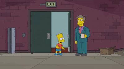 - Bad news,
we've got competition.
- Who? - The Simpsons