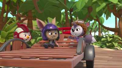 Baddy made
the Beavers' car roll away - Top Wing