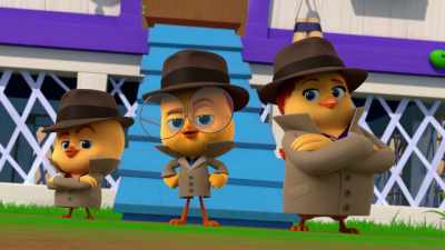 -Bagawk.
-[Maisie clears throat] - The Chicken Squad