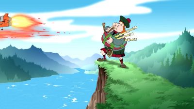 [BAGPIPES PLAYING] - Tom and Jerry: The Fast and the Furry