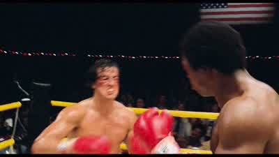 Balboa just nearly floored the champ! - Rocky II