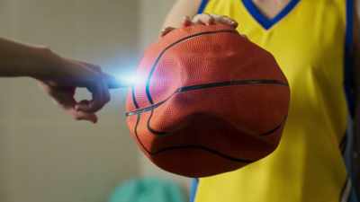 - [ball deflating] - The Bureau of Magical Things