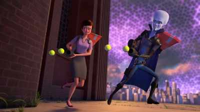 (balls firing, popping) - Megamind vs. the Doom Syndicate