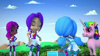 Bam! Consider yourselves
suitcased, ants! - Rainbow Rangers