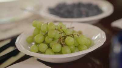...bananas, grapes and dates,
whatever you have. - What Am I Eating? With Zooey Deschanel