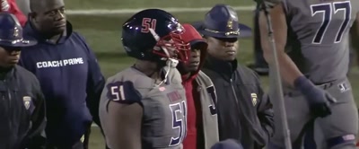 [band music plays] - Coach Prime