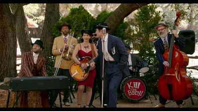 [band playing swing music] - Wet Hot American Summer: Ten Years Later