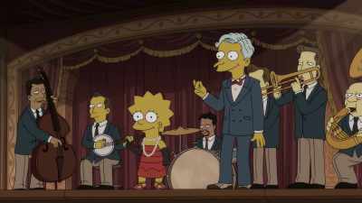 [♪ band plays jazz music] - The Simpsons: The Past and the Furious