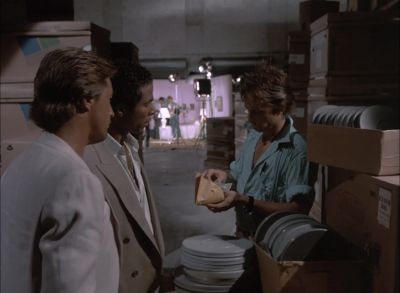 [Banging]
[Man] Don't move! - Miami Vice