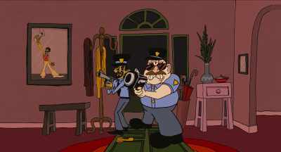 [banging on door] - Mr. Crocket