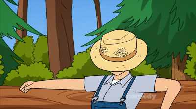 [banjo tune plays] - Corner Gas Animated