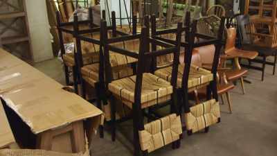 Bar stools, sofa, - Fixer Upper: Behind the Design