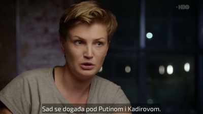 (Baranova speaking) - Welcome to Chechnya