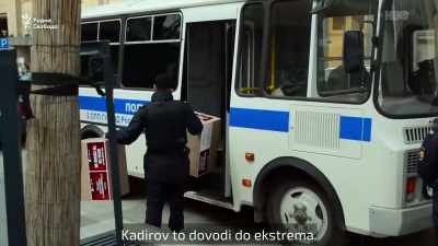 (Baranova speaking) - Welcome to Chechnya