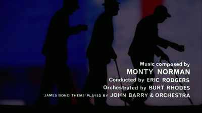 BARBARA: Monty Norman's theme
in John's hands - The Sound of 007