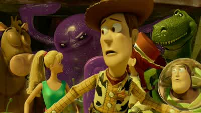 Barbie Wait Don't do this lotsoShe's a Barbie doll Ken There's a hundred million just lilke herNot to me there's not - Toy Story 3