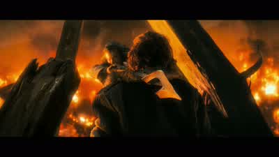 Bard: Stay still, son. - The Hobbit: The Battle of the Five Armies