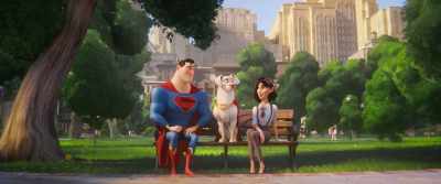 - [BARKING]
- [ROMANTIC MUSIC STOPS] - DC League of Super Pets