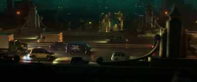 BARLEY:
Radio, headlights, brakes, - Onward