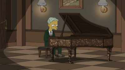 [♪ baroque harpsichord playing] - The Simpsons: The Past and the Furious