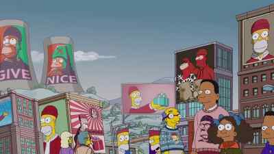 Bart, they say a kid
is only as happy - The Simpsons: O C'mon All Ye Faithful
