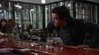 -[bartender] Can I get you something?
-Uh, yes. - Easy