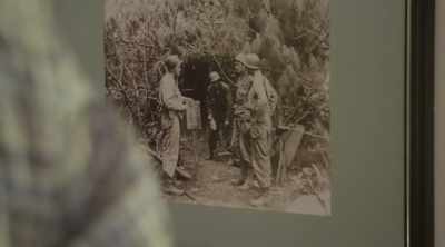 ‐ Based on the photo,
John speculates - Lost Gold of World War II