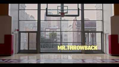 [basketball bouncing] - Mr. Throwback