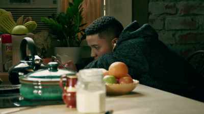 ( basketball game
playing over earbuds ) - Queen Sugar