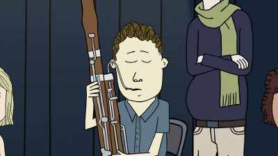 [bassoon buzzing] - Ten Year Old Tom